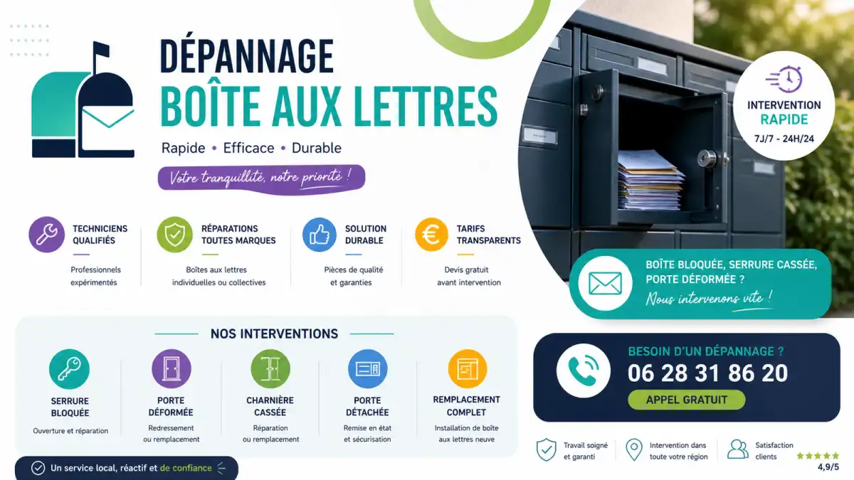 Dépannage boîte aux lettres à Arles
