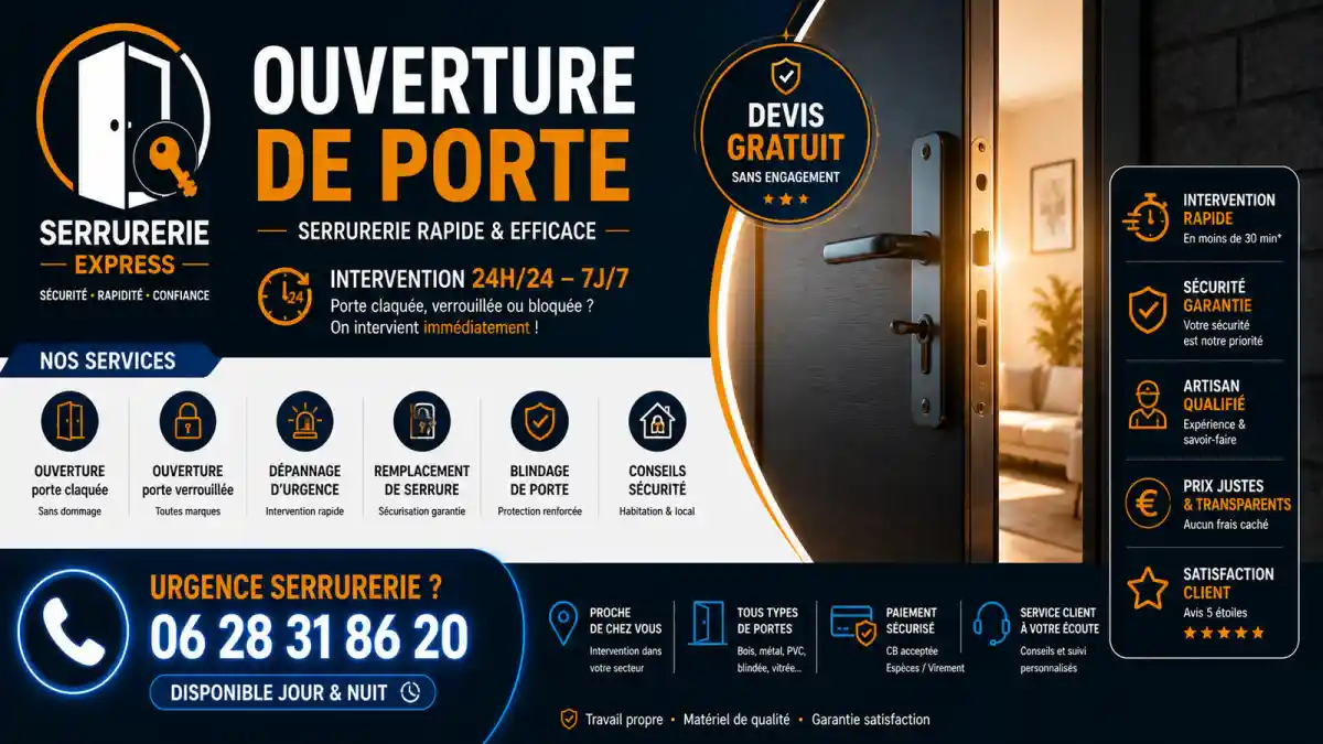 Ouverture de porte à Auriol serrurier 24h