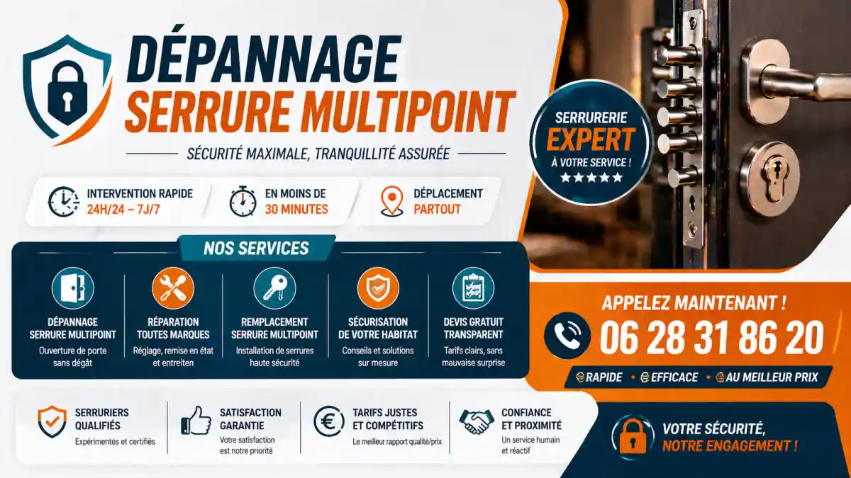 Réparation serrure 3 points à Saint-paul-lÚs-durance